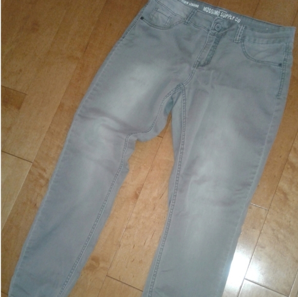 Mossimo Supply co denim legging stretch spandex jeans gray sz 11 fit 6 - Picture 6 of 8